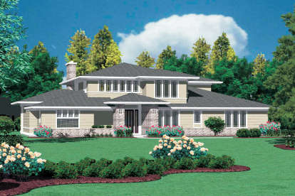 Prairie House Plan #2559-00525 Elevation Photo