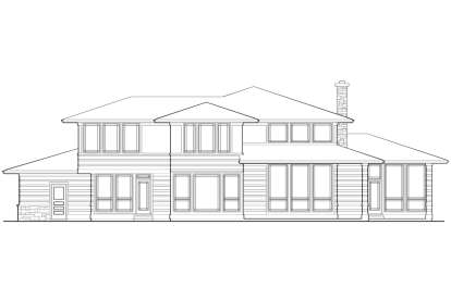 Prairie House Plan #2559-00525 Elevation Photo