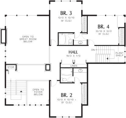 Second Floor for House Plan #2559-00525