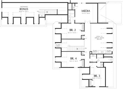Second Floor for House Plan #2559-00526