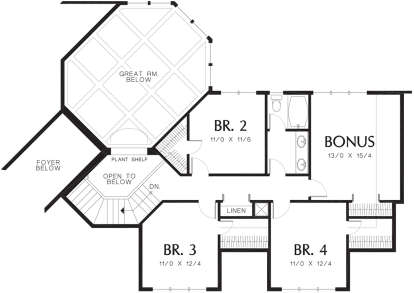 Second Floor for House Plan #2559-00528