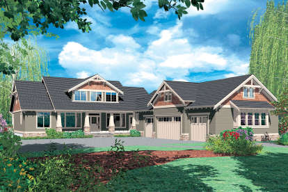 Craftsman House Plan #2559-00529 Elevation Photo