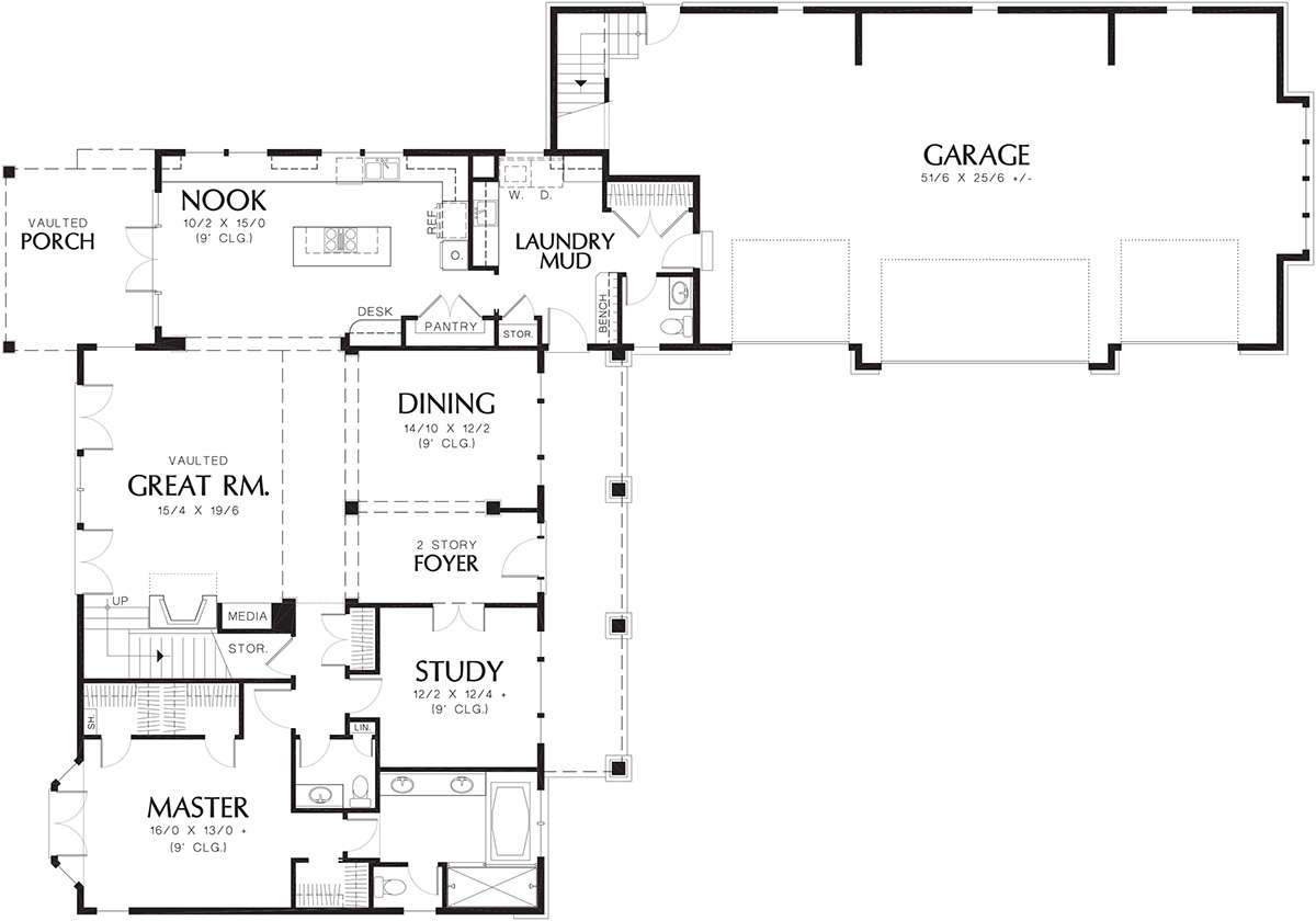 Main Floor  for House Plan #2559-00529