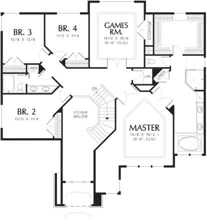 Floorplan2 for House Plan #2559-00534