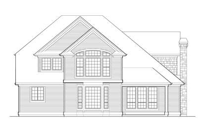 European House Plan #2559-00536 Elevation Photo