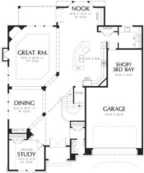 Main Floor  for House Plan #2559-00536
