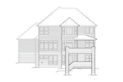 European House Plan #2559-00537 Elevation Photo