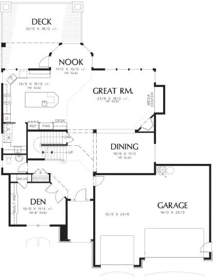 Main Floor  for House Plan #2559-00537
