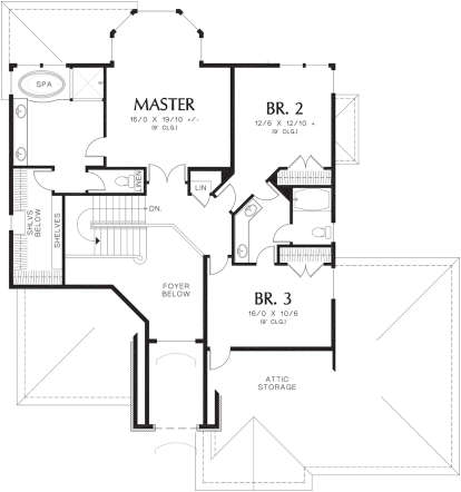 Second Floor for House Plan #2559-00537
