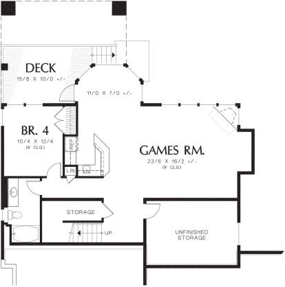 Basement for House Plan #2559-00537
