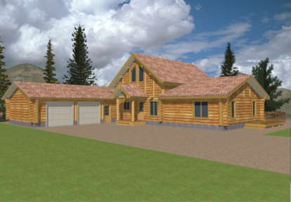 Lake Front House Plan #039-00015 Elevation Photo