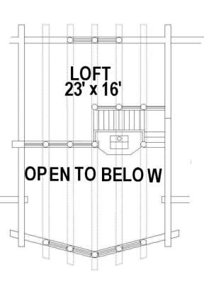 Loft Floor for House Plan #039-00015