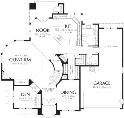 Main Floor  for House Plan #2559-00538
