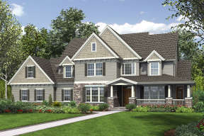 Craftsman House Plan #2559-00540 Elevation Photo