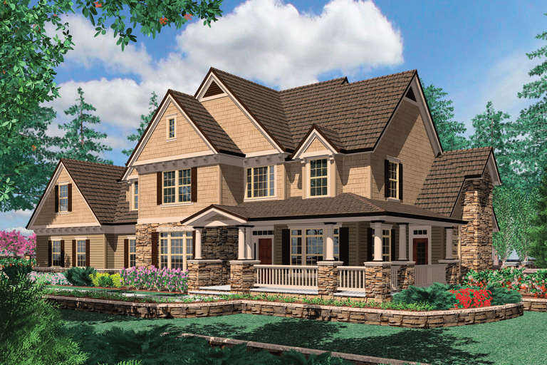 Craftsman House Plan #2559-00540 Elevation Photo