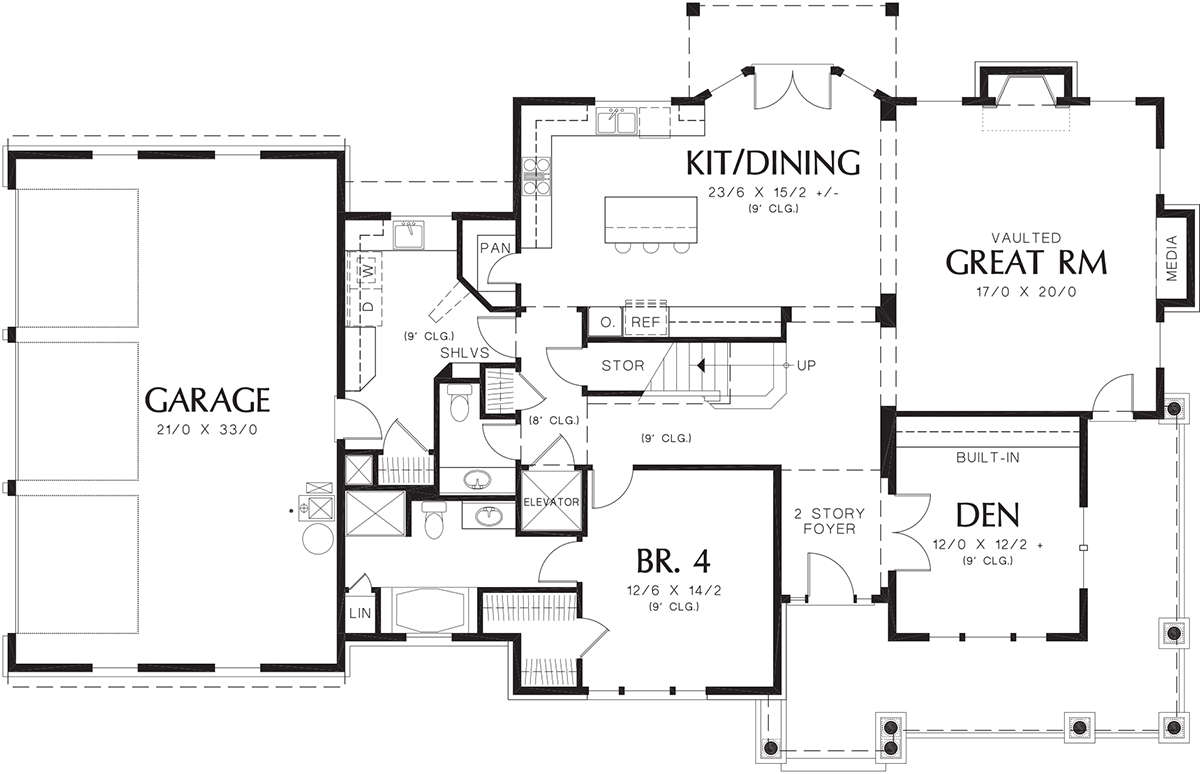 Main Floor  for House Plan #2559-00540