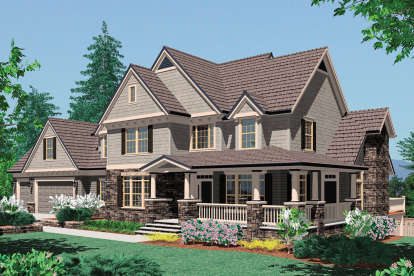 Craftsman House Plan #2559-00541 Elevation Photo