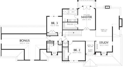 Second Floor for House Plan #2559-00541