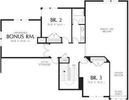 Second Floor for House Plan #2559-00542