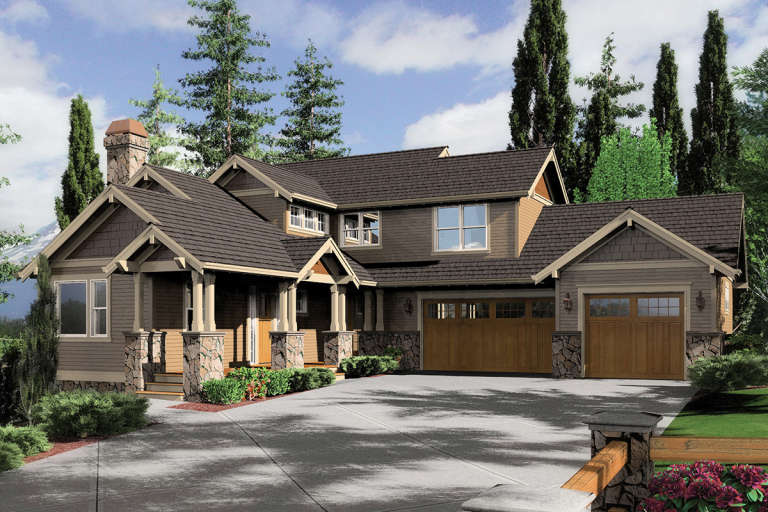 Craftsman House Plan #2559-00544 Elevation Photo