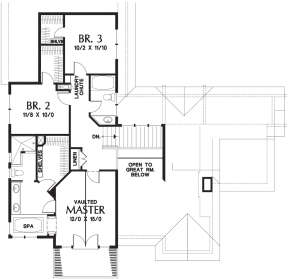 Second Floor for House Plan #2559-00544