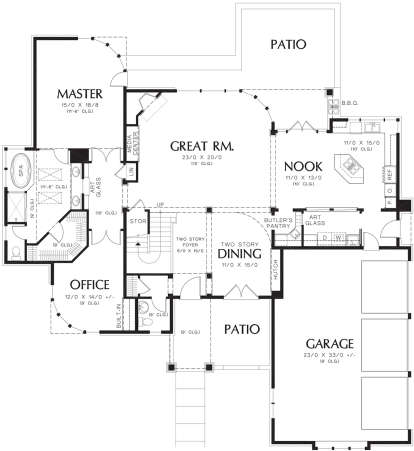 Main Floor  for House Plan #2559-00545