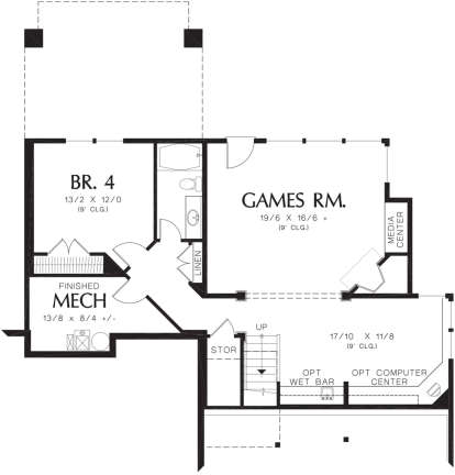 Basement for House Plan #2559-00546
