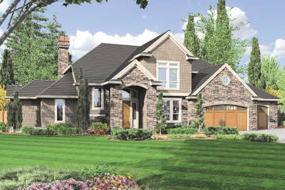 Craftsman House Plan #2559-00548 Elevation Photo