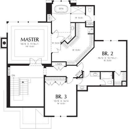 Second Floor for House Plan #2559-00548