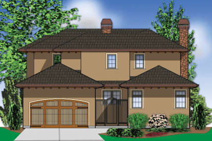 European House Plan #2559-00549 Elevation Photo