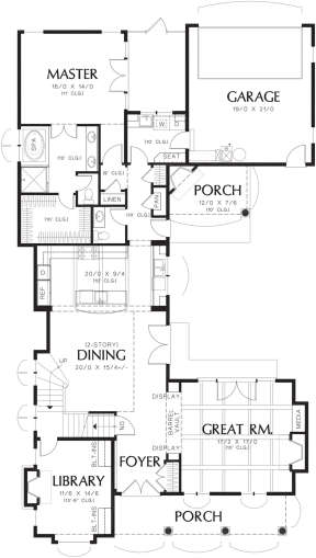 Main Floor  for House Plan #2559-00549