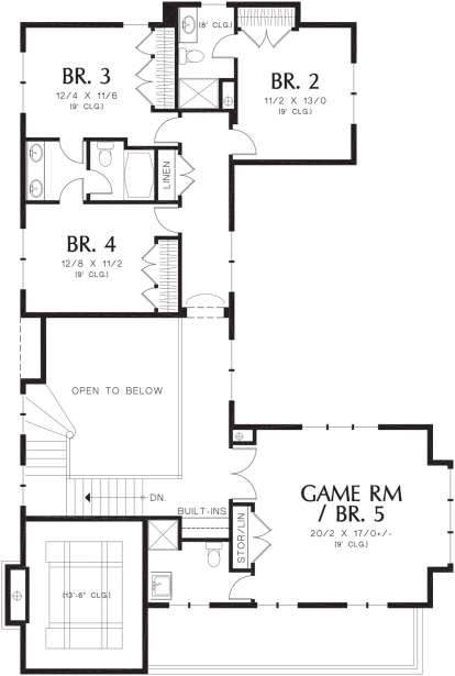 Second Floor for House Plan #2559-00549