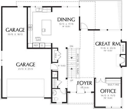 Main Floor  for House Plan #2559-00551