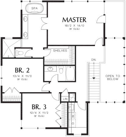 Second Floor for House Plan #2559-00551