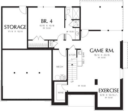Basement for House Plan #2559-00551