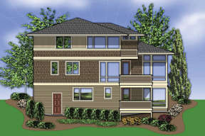 Contemporary House Plan #2559-00552 Elevation Photo