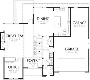 Main Floor  for House Plan #2559-00552