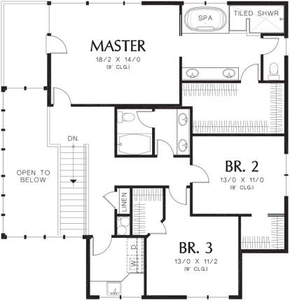 Second Floor for House Plan #2559-00552