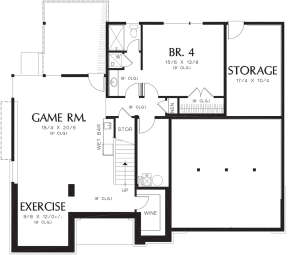 Basement for House Plan #2559-00552