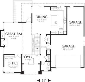Main Floor  for House Plan #2559-00553