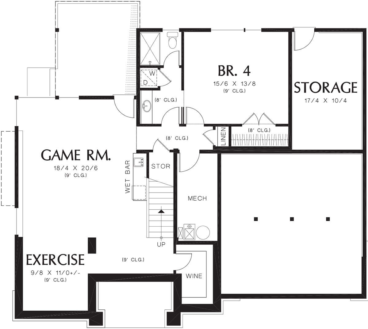 Basement for House Plan #2559-00553