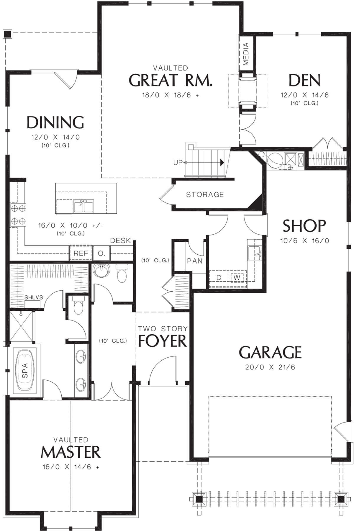 Main Floor  for House Plan #2559-00554