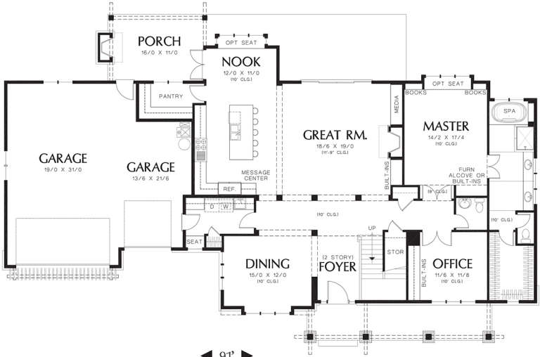 House Plan House Plan #12347 Drawing 1