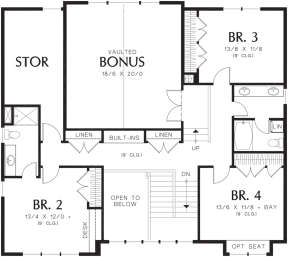 Floorplan 2 for House Plan #2559-00555