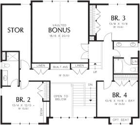 Second Floor for House Plan #2559-00556