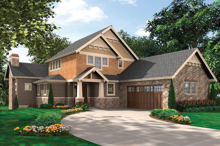 Craftsman House Plan #2559-00557 Elevation Photo
