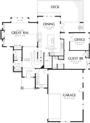 Main Floor  for House Plan #2559-00557