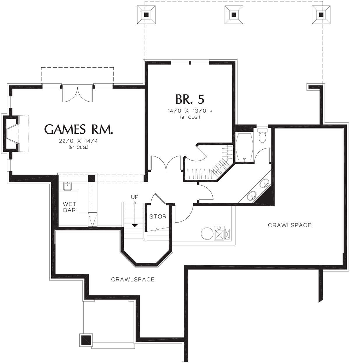 Basement for House Plan #2559-00557