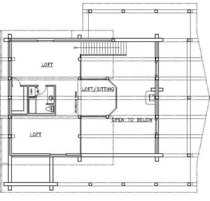 Loft Floor for House Plan #039-00016