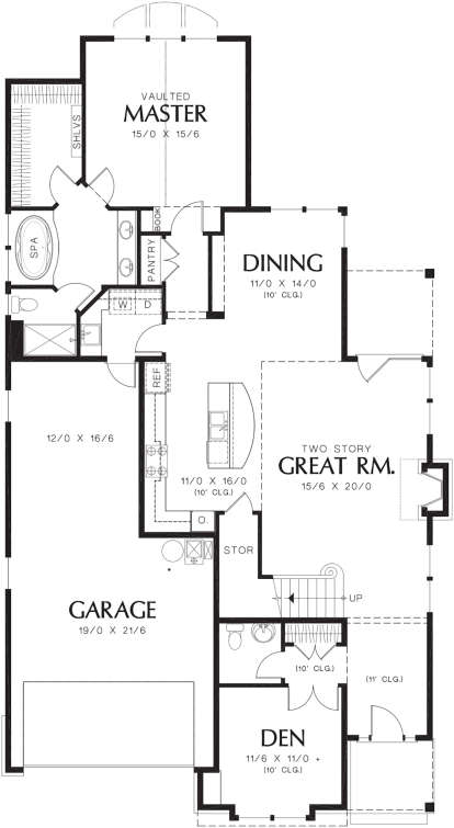 Main Floor  for House Plan #2559-00558